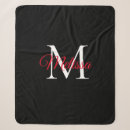 Search for black and red blankets Modern
