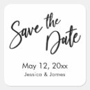 Search for white save the date stickers Minimal