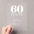 Search for 60th birthday invitations Typography
