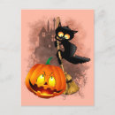 Search for witches broom postcards Jack o lantern