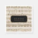 Search for vintage sheet music napkins Elegant