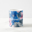 Search for pink and blue floral mugs Feminine