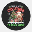 Search for round pig stickers Winter