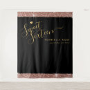 Search for rose gold sweet 16 backdrops Girly