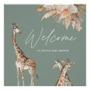 Search for safari baby shower posters Giraffe