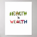 Search for health and wealth posters Quote
