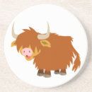 Search for highland cow coasters Kawaii