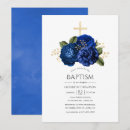 Search for royal blue christening invitations Elegant