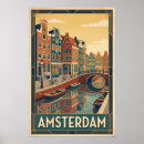 Search for amsterdam vintage travel posters Canal houses