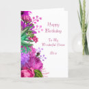 Search for sister and name birthday cards Floral