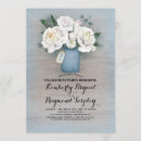 Search for blue mason jar invitations Floral