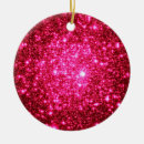 Search for hot pink christmas tree decorations Glitter