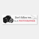 Search for photographer bumper stickers Camera