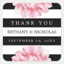 Search for black and white stripe wedding stickers Floral