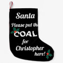 Search for funny quote christmas stockings Black