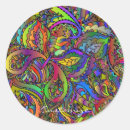 Search for psychedelic design stickers Retro