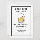Search for free beer invitations Minimalist