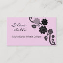 Search for dramatic business cards Floral