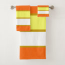 Search for orange and white bath towels Yellow
