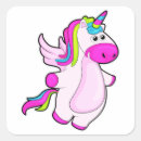 Search for fly square stickers Unicorn