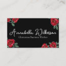 Search for red rose business cards Gold