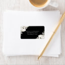 Search for flower design return address labels White flowers