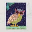 Search for owl pattern postcards Bird