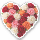 Search for romantic flowers stickers Love heart