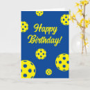 Search for pickleball birthday cards Player