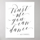 Search for alcohol wedding signs Black and white