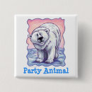 Search for polar bears square badges Cute