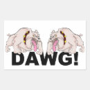 Search for bulldog rectangle stickers Humour
