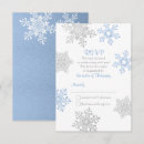 Search for silver snowflakes rsvp cards White