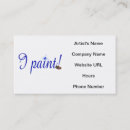 Search for paint palette business cards Painter