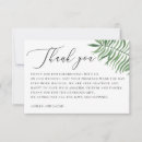 Search for tropical wedding thank you cards Botanical