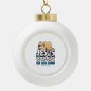 Search for funny jesus christmas tree decorations Dog