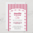 Search for tenth invitations Pink bow