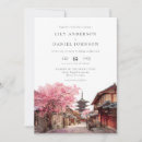 Search for japan wedding invitations Watercolor