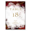 Search for gold and red table cards Marble