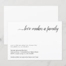 Search for adoption shower invitations Love makes a family