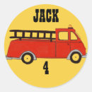 Search for firetrucks stickers Boys birthday