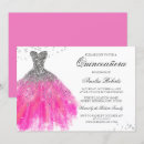 Search for pink dress quinceanera invitations 15th