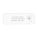 Search for white flower return address labels Classic