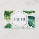 Search for tropical business cards Jungle
