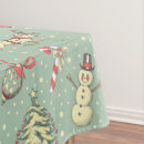 Search for retro christmas tablecloths Candy cane