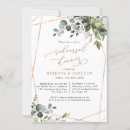 Search for greenery rehearsal dinner invitations Elegant