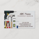 Search for home improvement business cards Handyman services