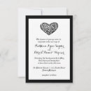Search for swirly wedding invitations Black