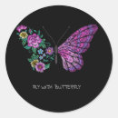 Search for blue winged butterfly stickers Animal