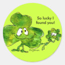 Search for three leaf clover stickers Luck